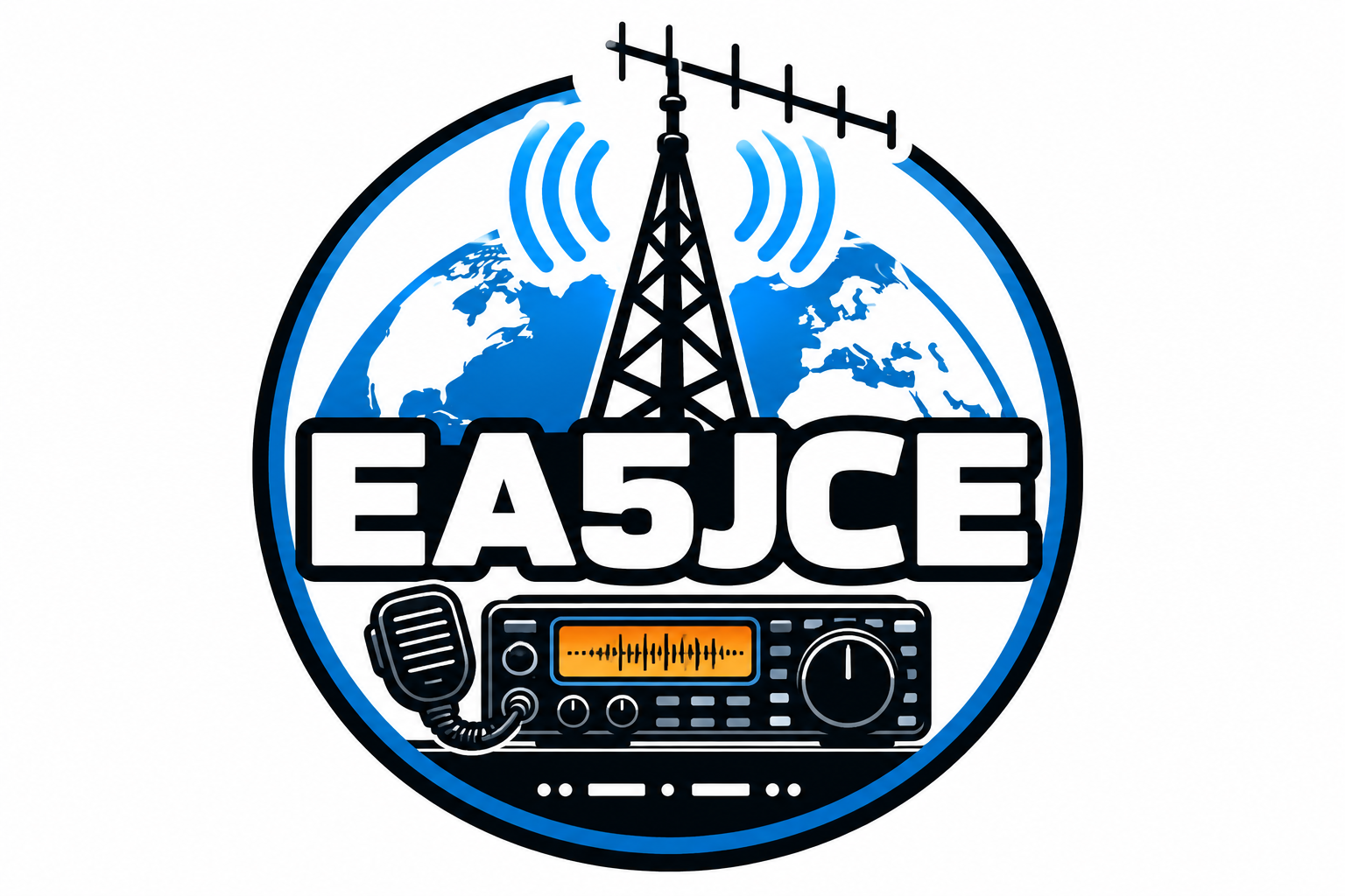 Emblema de radioafición EA5JCE